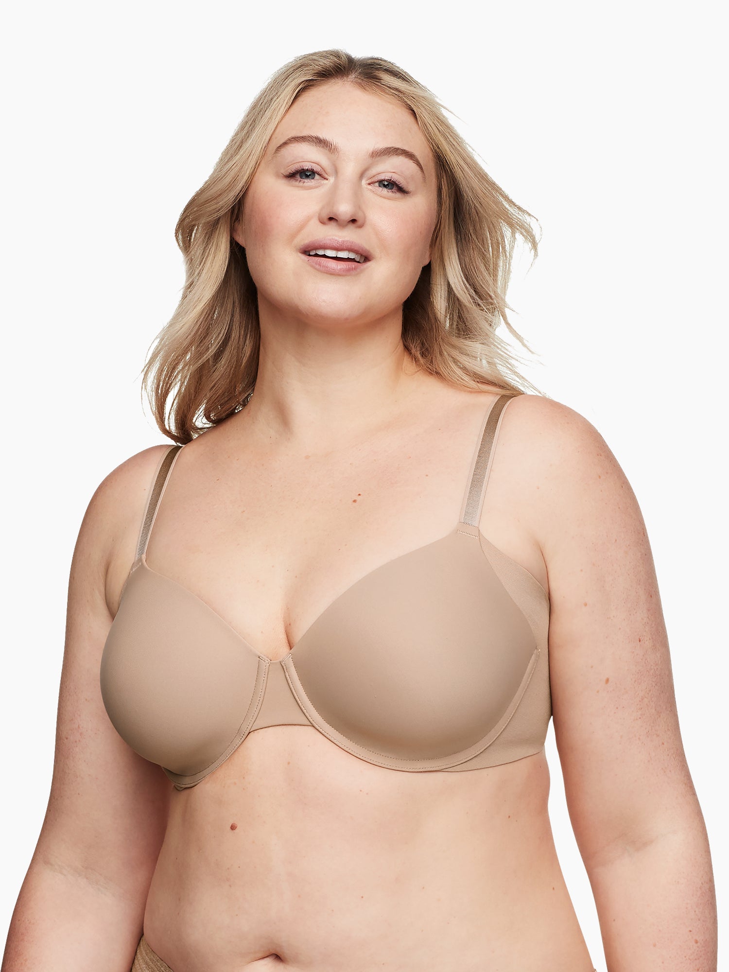 No Side Effects® Seamless Underarm-Smoothing Comfort Underwire Lightly Lined T-Shirt Bra