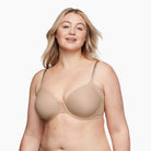 No Side Effects® Seamless Underarm-Smoothing Comfort Underwire Lightly Lined T-Shirt Bra
