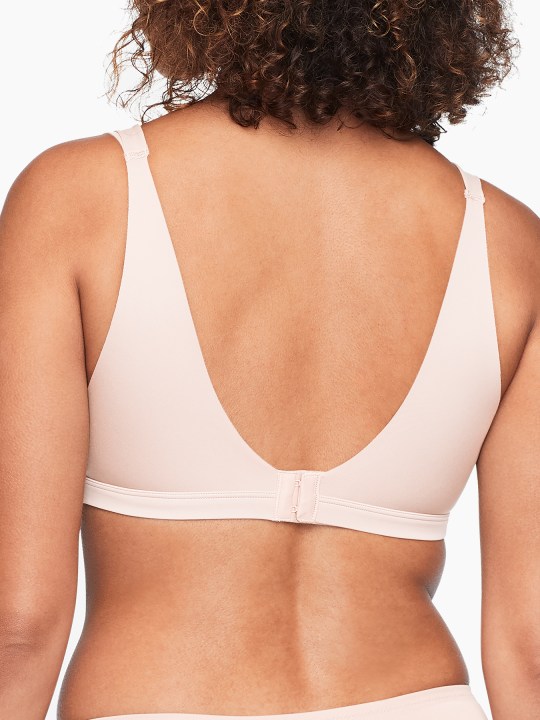 Warners No Side Effects Wireless Bra 36A Underarm & Back Smoothing 01056  Pink for sale online