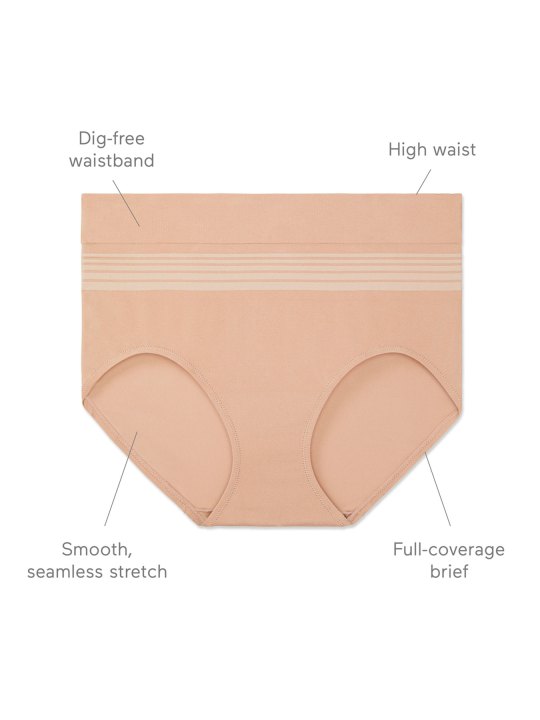 Womens Briefs Underwear Full Coverage Seamless Stretch Soft Sports