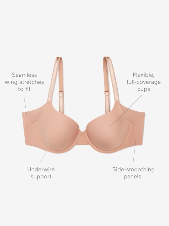 Warners® Blissful Benefits Underarm-Smoothing Comfort Underwire Lightly  Lined T-Shirt Bra RA3561W